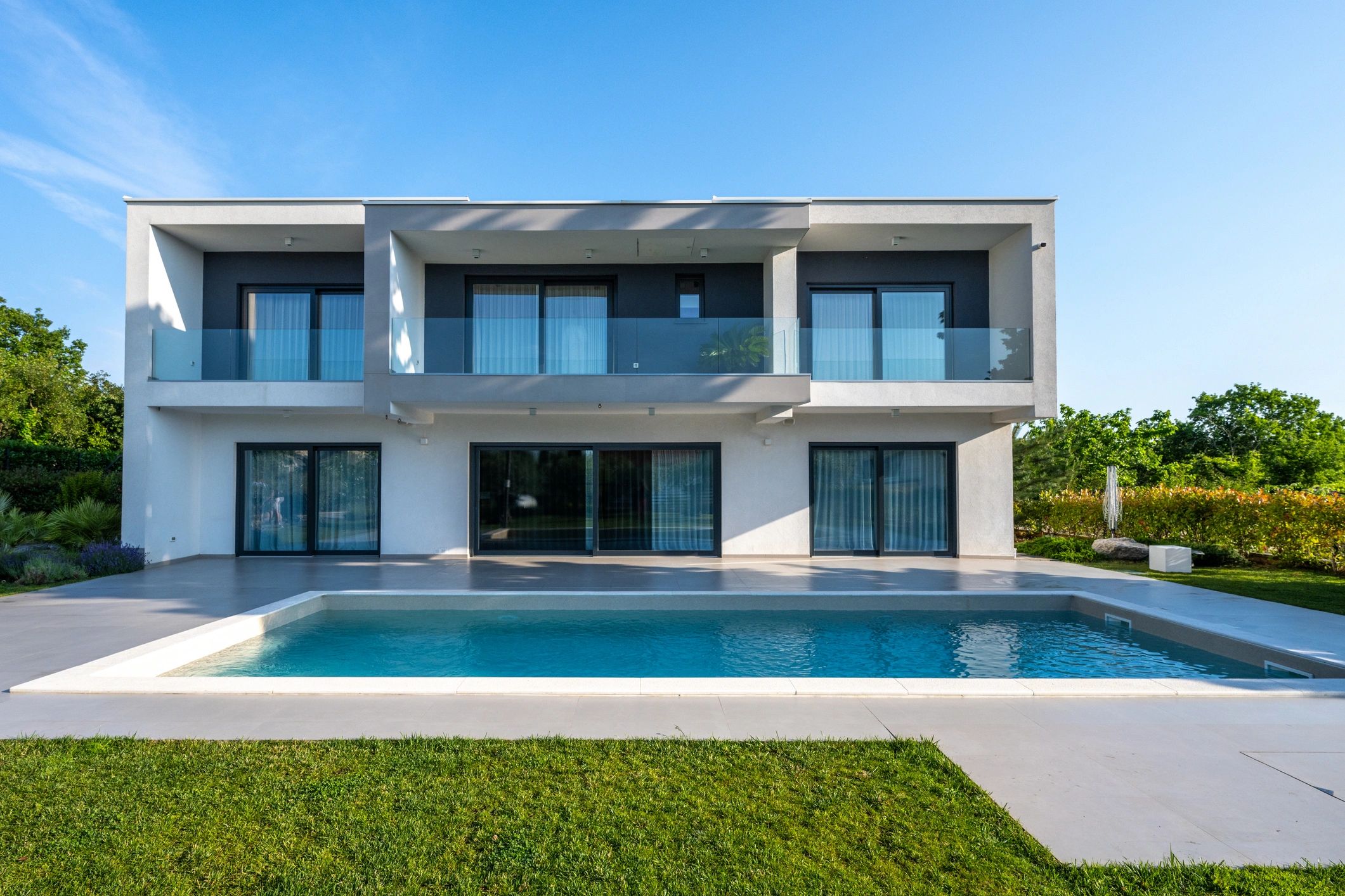 Home exterior representing residential air conditioning service